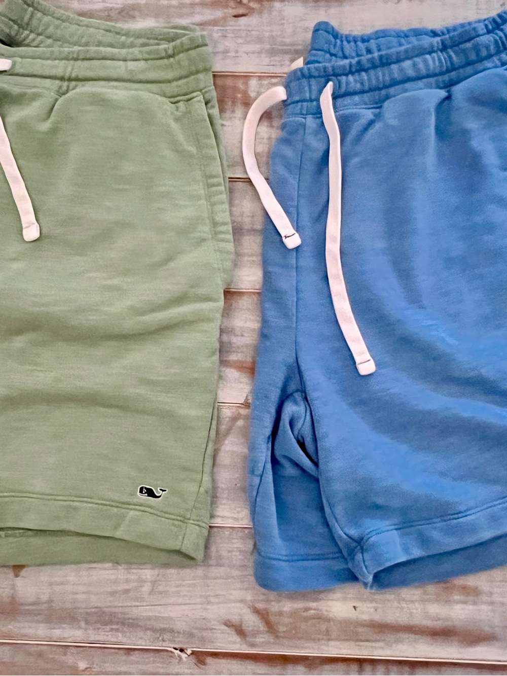 Vineyard Vines youth Green & Blue Whale Logo Shorts - 2-Pack